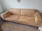 Leren bank - bruin/cognac - gebruikt, Huis en Inrichting, Ophalen, Gebruikt, 200 tot 250 cm, Leer