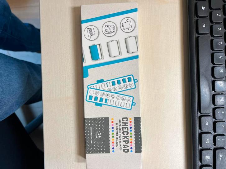 Checkpad Dagplanner - Blauw, Kinderen en Baby's, Kinderspulletjes, Zo goed als nieuw, Ophalen of Verzenden