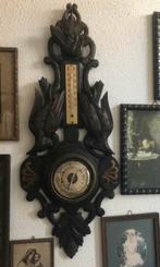 Antiek houten barometer met thermometer zwarte woud, Antiek en Kunst, Verzenden