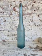 Franse brocante blauwe fles/ allegonda, Ophalen of Verzenden