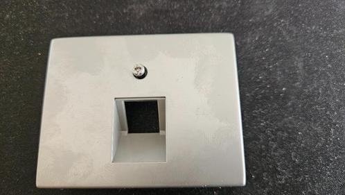 Berker K5 rvs afdekplaat RJ-45, Doe-het-zelf en Verbouw, Elektra en Kabels, Nieuw, Overige typen, Ophalen of Verzenden