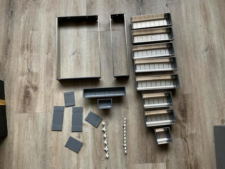 Aluminium besteklade indeling, Huis en Inrichting, Keuken | Keukenelementen, Gebruikt, Minder dan 100 cm, Minder dan 50 cm, Minder dan 25 cm