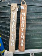 14 wandborden van merry xmas en winter time, Ophalen, Zo goed als nieuw