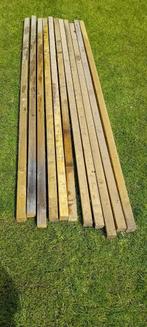 11 x houten regel 4,5x4,5x200 cm, Tuin en Terras, Palen, Balken en Planken, Gebruikt, Balken, Ophalen, 180 tot 250 cm