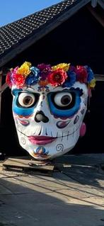 Carnavalswagen kleurrijke carnavalskop fiesta de los muertos, Ophalen, Zo goed als nieuw, Versiering, Carnaval