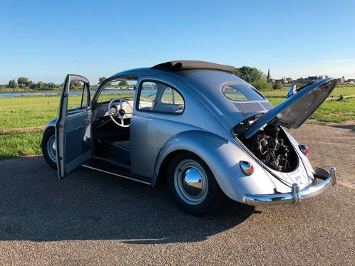 VW Kever Ovaal 1954 Stratos Blue, met Golde ragtop., Auto's, Oldtimers, Particulier, Open dak, Benzine, Sedan, Handgeschakeld