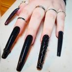 Press on nagels gothic alternatief elf fantasy fair nepnagel, Nieuw, Ophalen of Verzenden