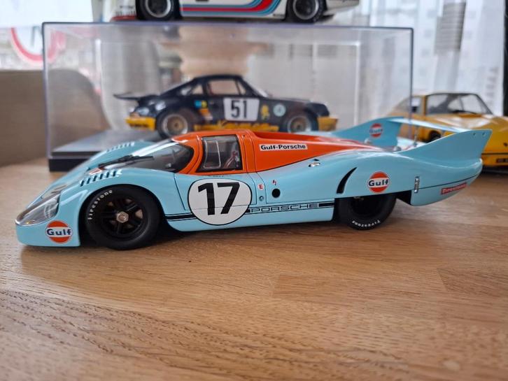 1/18 Autoart-Porsche 917 Long Tail #17 Le Mans 1981 -, Hobby en Vrije tijd, Modelauto's | 1:18, Zo goed als nieuw, Auto, Autoart