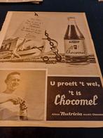 Advertentie van Nutricia Chocomel Hans en Linda 1958, Verzamelen, Ophalen of Verzenden, Zo goed als nieuw, Overige typen