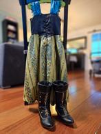 Frozen Anna jurk en laarzen, Kinderen en Baby's, Carnavalskleding en Verkleedspullen, Ophalen of Verzenden, Zo goed als nieuw