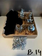 Kerstballen engeltjes zilver kunststof ornamenten kerst, Ophalen of Verzenden, Nieuw