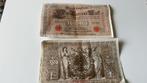 2 biljetten 1000 mark 1910, reichsbank, Ophalen, Buitenland, Bankbiljetten