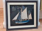 Natisch schilderij, thonier achter glas, Ophalen, Gebruikt, Overige merken