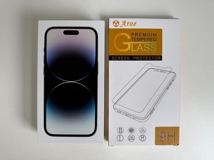 Nieuwe Apple iPhone 14 Pro 256GB Zwart + screen protectors !, Telecommunicatie, Mobiele telefoons | Apple iPhone, Nieuw, 256 GB