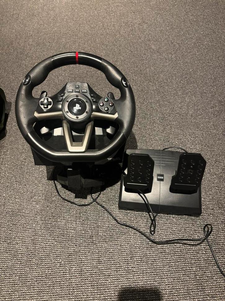 Hori PS4 Stuur + Pedalen - Zo Goed Als Nieuw, Spelcomputers en Games, Spelcomputers | Overige Accessoires, Zo goed als nieuw, Ophalen of Verzenden