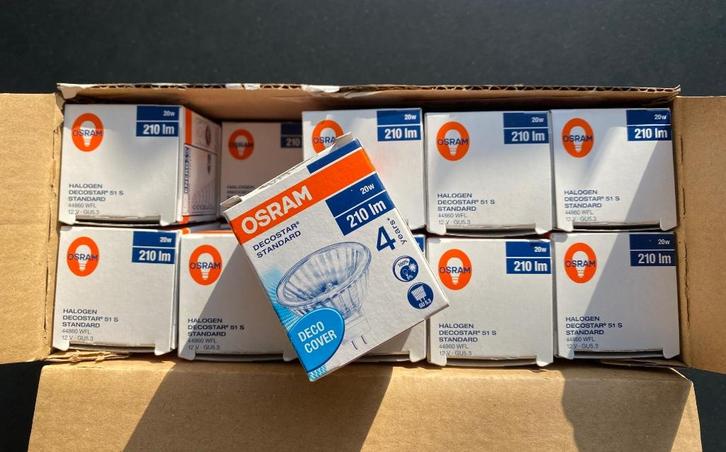 OSRAM Decostar 51S 12v 20W/trafo's/fittingen, Huis en Inrichting, Lampen | Losse lampen, Nieuw, Halogeen (gloei)lamp, Minder dan 30 watt