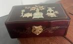 chinese sieradenkist kist juwelenkist chinees parelmoer, Huis en Inrichting, Woonaccessoires | Kisten, Gebruikt, Minder dan 50 cm