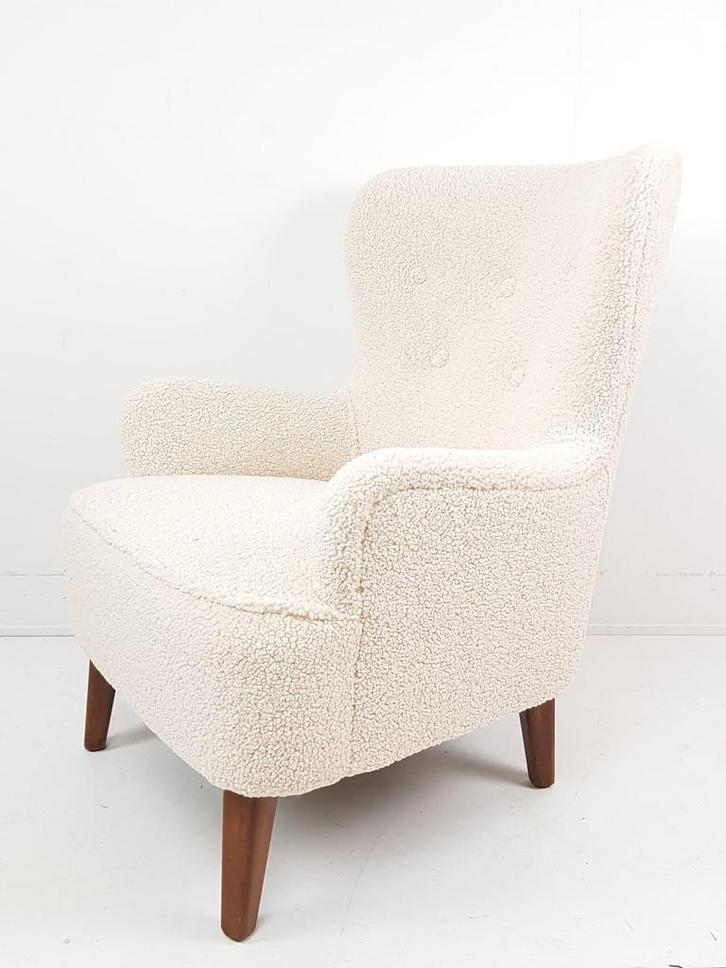 Vintage Artifort Theo Ruth heren fauteuil teddy nieuwe stof, Huis en Inrichting, Fauteuils, Ophalen of Verzenden