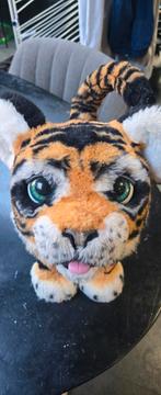 Interactieve Tijger Knuffel, Kinderen en Baby's, Speelgoed | Knuffels en Pluche, Ophalen of Verzenden, Zo goed als nieuw, Overige typen