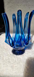 Kobalt blauwe glas sculptuur, zgan, Verzenden