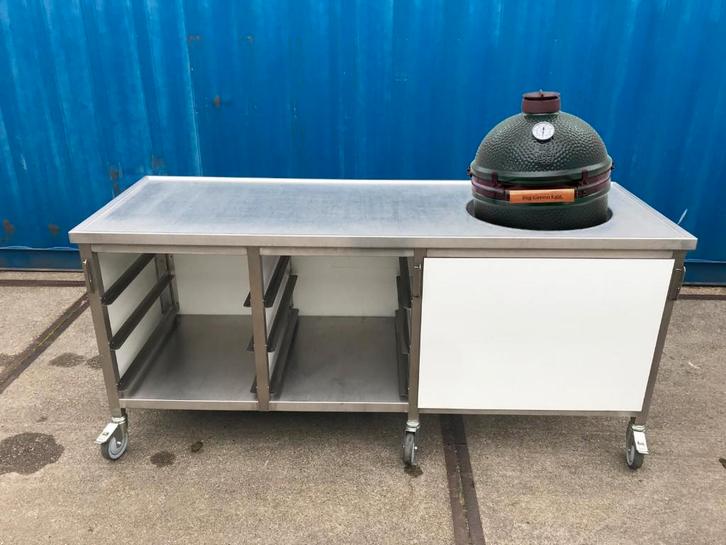 Diverse Buitenkeuken BBQ rvs voorbereiding tafels, Tuin en Terras, Buitenkeukens, Gas, Ophalen