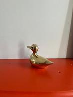 Vintage messing eendje, gepoetst, Antiek en Kunst, Ophalen of Verzenden