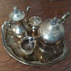 Antiek Koperen Koffie Thee Servies Complete set, Antiek en Kunst, Ophalen of Verzenden