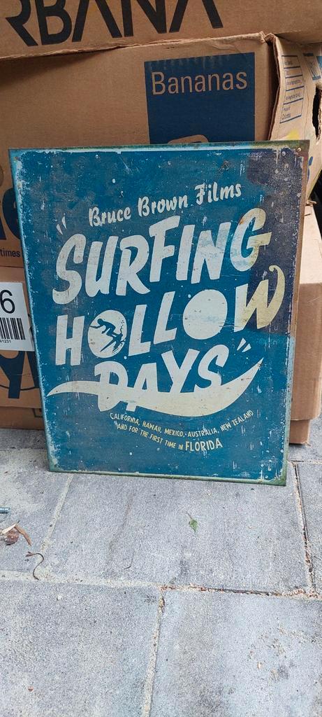Vintage Surfing Hollow Days Filmposter, Antiek en Kunst, Antiek | Overige Antiek, Ophalen of Verzenden