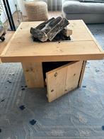 Prachtige Houten Vuurtafel Inclusief Adezz Gas Burner Set, Tuin en Terras, Ophalen, Nieuw