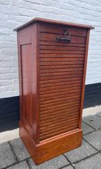 leuke oude eiken rolluik archiefkast met lades en plankjes, Ophalen of Verzenden