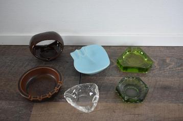 Retro vintage asbakken asbak verzameling los te koop beschikbaar voor biedingen