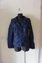 MOQ zijde blazer jasje 42 paars blauw zga nieuw, Blauw, Maat 42/44 (L), Ophalen of Verzenden, Zo goed als nieuw