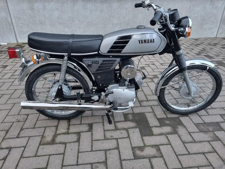 yamaha fs1 Mooie Grijze 2RU, Fietsen en Brommers, Brommers | Oldtimers, Yamaha, Maximaal 45 km/u, Ophalen