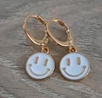 Oorbelletjes Smiley Wit, Ophalen of Verzenden, Nieuw, Wit, Overige materialen