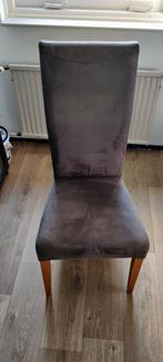 Grijs / antraciet eettafel stoelen, Huis en Inrichting, Stoelen, Gebruikt, Ophalen of Verzenden, Vijf, Zes of meer stoelen, Stof