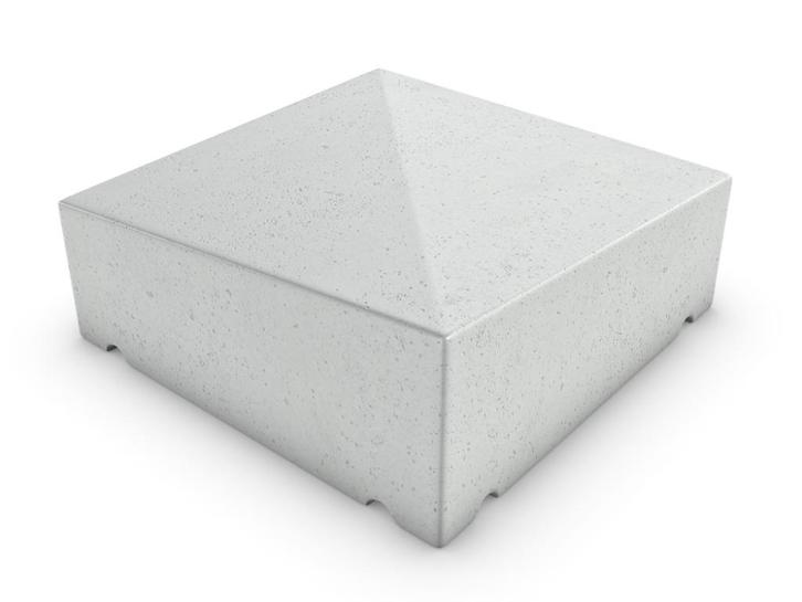 Muurafdekker enkelzijdig 350x50/85 buitenhoek, Tuin en Terras, Tegels en Klinkers, Nieuw, Beton, Ophalen of Verzenden