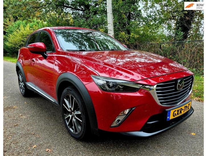 Mazda CX-3 2.0 SkyActiv-G 120 GT-M / leer / head up display, Auto's, Mazda, Bedrijf, Te koop, CX-3, ABS, Achteruitrijcamera, Airbags