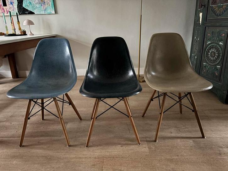 Eames Stoelen Set van 3, Antiek en Kunst, Antiek | Meubels | Stoelen en Banken, Ophalen