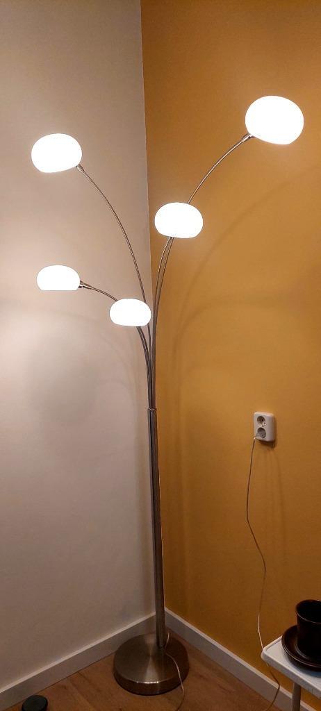 Vintage Retro Design booglamp lamp chroom space age, Huis en Inrichting, Lampen | Vloerlampen, Zo goed als nieuw, Minder dan 100 cm