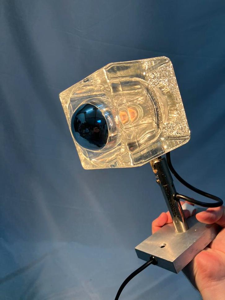 Vintage Peill und Putzler ice cube wandlamp, Huis en Inrichting, Lampen | Wandlampen, Gebruikt, Glas, Ophalen of Verzenden