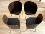 Vintage stoelen IKEA, Huis en Inrichting, Stoelen, Ophalen, Gebruikt, Bruin, Vier