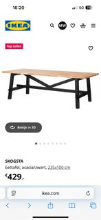 Ikea Skogsta eettafel acacia 235x100, Ophalen, Gebruikt, 200 cm of meer, 50 tot 100 cm