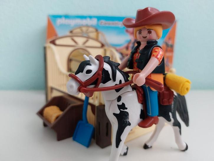 Playmobil Country 5516 Tinker Kitty Paardenbox met Doos, Kinderen en Baby's, Speelgoed | Playmobil, Zo goed als nieuw, Complete set