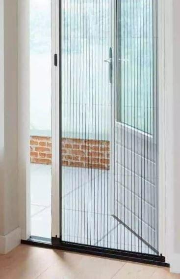 Hordeur Plissé Nieuw, Doe-het-zelf en Verbouw, Deuren en Horren, Nieuw, Hordeur, 215 cm of meer, 120 cm of meer, Metaal, Schuifdeur