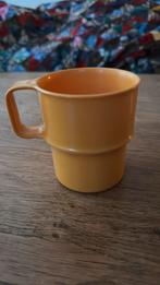 Mepal melamine oranje vintage kampeer beker retro, Ophalen of Verzenden, Zo goed als nieuw
