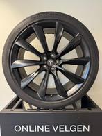 Set 22 inch WSP Tesla Model X 5x120 velgen + Conti Banden, Niet ingevuld, Gebruikt, 265 mm, Banden en Velgen