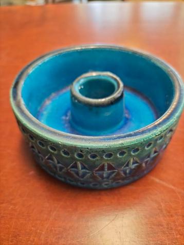 Vintage Turquoise Kandelaar - Italiaans Design beschikbaar voor biedingen