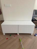 Witte Platsa kast, Ophalen, Kunststof, 100 tot 150 cm, Zo goed als nieuw