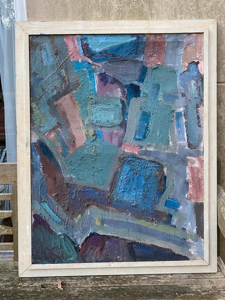 Donker Paasfeest, P.C. (Piet) Kuiper (1919-2002), 1987, Antiek en Kunst, Kunst | Schilderijen | Abstract, Ophalen