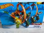 Hot Wheels Corkscrew Crash Racebaan, Kinderen en Baby's, Speelgoed | Racebanen, Ophalen, Racebaan, Zo goed als nieuw, Hot Wheels